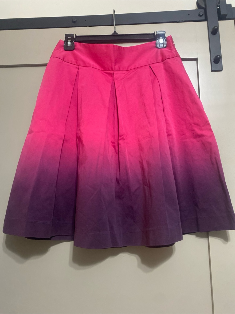 Express Pink-to-Purple Ombre A-Line Skirt